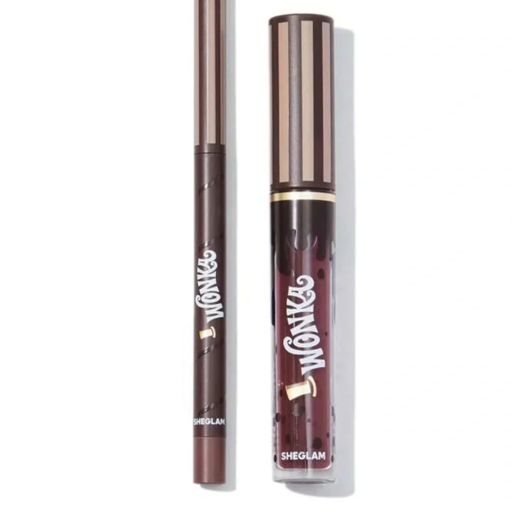 Willy Wonka and the Chocolate Factory Cocoa Kiss Hot Fudge Lip Duo NEW
